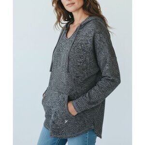 Old Navy Active Womens Space Dye Drawstring Hoodie Long Sleeve Workout Top Size